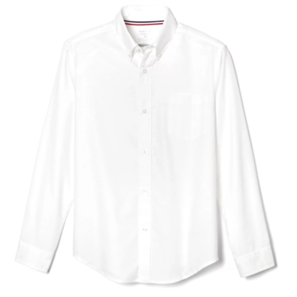 ⭐️ Kids Size 5 White button down Oxford dress shirt